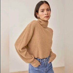 Luisa Cropped Cashmere Reformation Sweater Size M